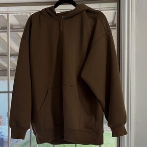 Uniqulo Brown Hoodie Sweater